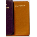 California Travel Post Miniature W/ Traditional Premium Leather Cover